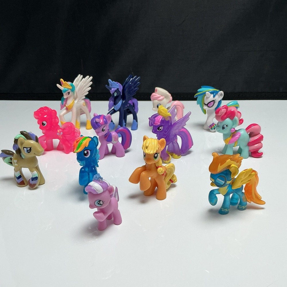My Little Pony G4 Blind Bag Mini Figure Lot 13pc Princess Luna Nurse Redheart